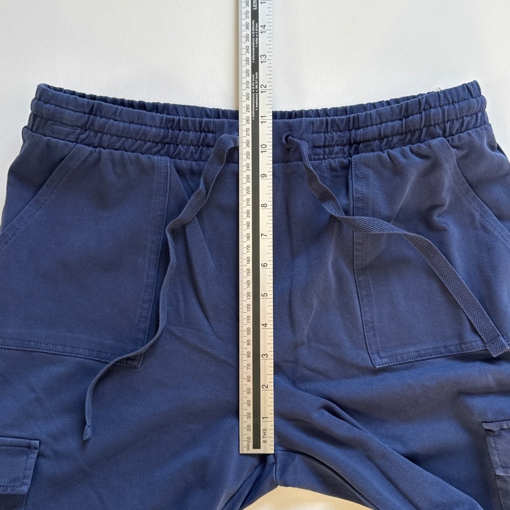 Caslon Women Navy Peacoat Cargo Pants Elastic Drawstring Waist CN468414MI Size S - Picture 7 of 10